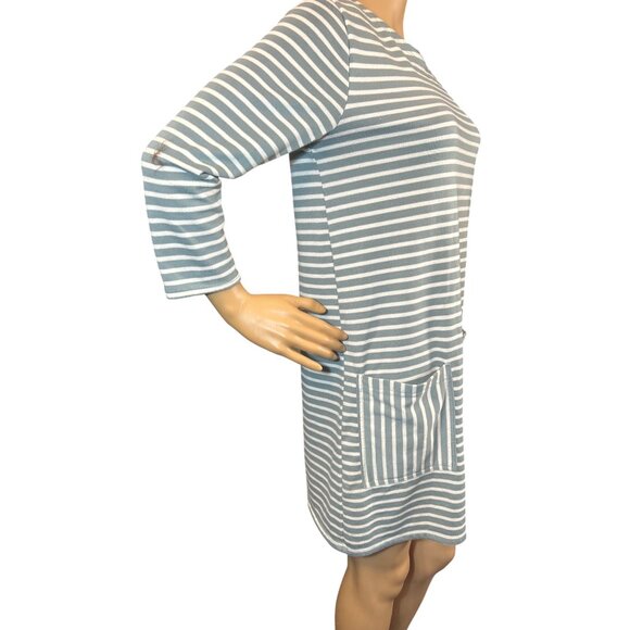 Abercrombie & Fitch Womens Pocket Stripe Shift Dress Size M Nautical Coastal Neo - Picture 3 of 8
